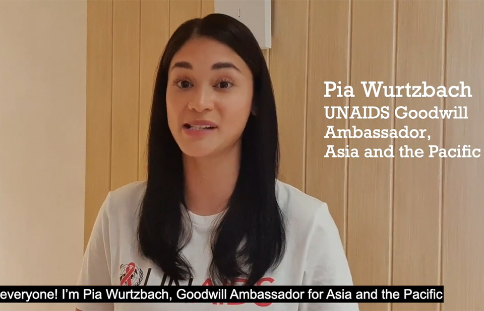 Pia Wurtzbach on she is helping the response to COVID-19 UNAIDS