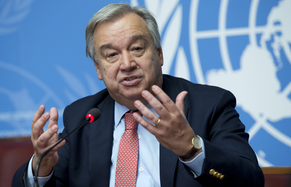 Resultado de imagen de El secretario general de Naciones Unidas, António Guterres