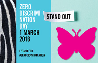 Poster Tema Hari tanpa Diskriminasi 2016