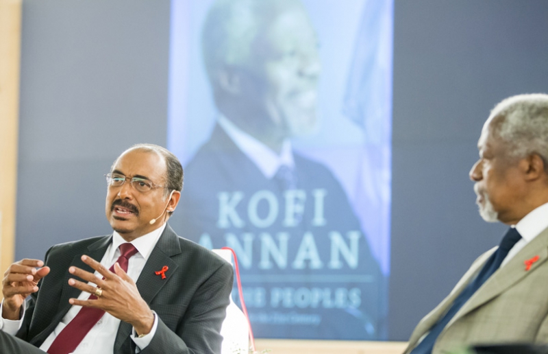 Беседа Кофи Аннана и Мишеля Сидибе