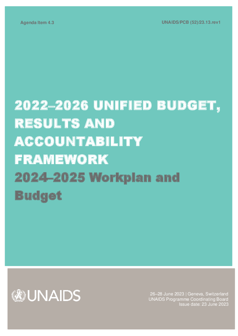 Agenda item 4.3: Workplan and Budget 2024-2025