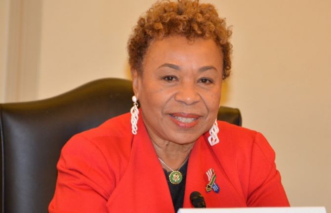 Congresswoman Barbara Lee (CA-12), addressing the World AIDS Day Congressional Commemoration and Ministerial Roundtable Congresswoman Barbara Lee (CA-12), addressing the World AIDS Day Congressional Commemoration and Ministerial Roundtable