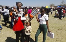 Young girls take free condoms. More than 120 000 condoms were distributed among young people at the 2014 Agricultural and Commercial Show of Zambia. Young girls take free condoms. More than 120 000 condoms were distributed among young people at the 2014 Agricultural and Commercial Show of Zambia.