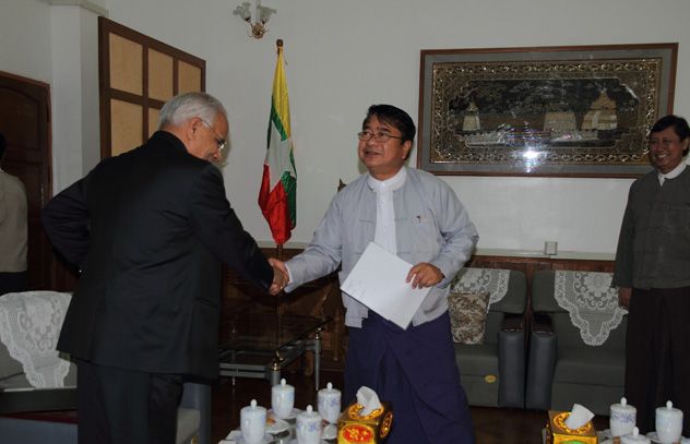 J.V.R. Prasada Rao meeting Myanmar’s Minister for Health, Than Aung, in Nay Pyi Taw on 14 October 2014. J.V.R. Prasada Rao meeting Myanmar’s Minister for Health, Than Aung, in Nay Pyi Taw on 14 October 2014.