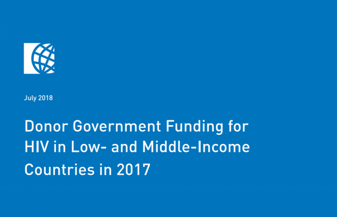 Donor government disbursements to combat HIV in low- and middle-income countries increased 16 percent from US$7 billion in 2016 to US$8.1 billion in 2017 – though the higher total stems largely from the timing of U.S. funding and is not expected to last, Donor government disbursements to combat HIV in low- and middle-income countries increased 16 percent from US$7 billion in 2016 to US$8.1 billion in 2017 – though the higher total stems largely from the timing of U.S. funding and is not expected to last,
