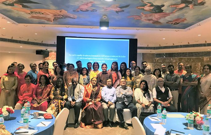 The retired Chief Justice of Delhi High Court was speaking at a meeting hosted by UNAIDS and partners in New Delhi, India, on 15 and 16 May on the rights of lesbian, gay, bisexual, transgender and intersex (LGBTI) people in India. The retired Chief Justice of Delhi High Court was speaking at a meeting hosted by UNAIDS and partners in New Delhi, India, on 15 and 16 May on the rights of lesbian, gay, bisexual, transgender and intersex (LGBTI) people in India.