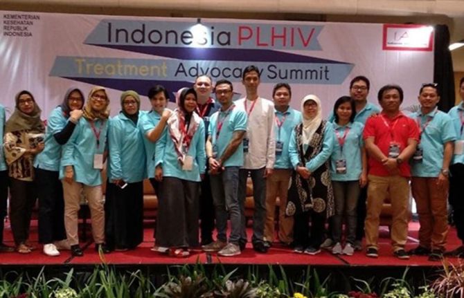 The IAC team at the 2019 Indonesia PLHIV Treatment Advocacy Summit The IAC team at the 2019 Indonesia PLHIV Treatment Advocacy Summit
