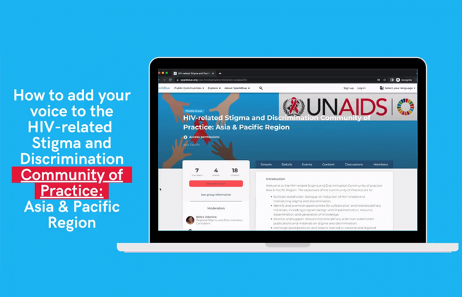 UNAIDS launches new platform on ending HIV-related stigma and discrimination in the Asia Pacific UNAIDS launches new platform on ending HIV-related stigma and discrimination in the Asia Pacific