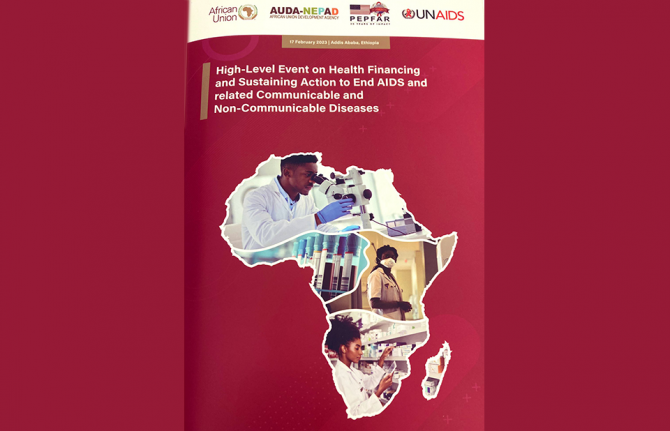 ADDIS ABABA, 20 February 2023—African leaders and partners have joined together at a high-level event on the side-lines of the 36th Session of the African Union to commit to a set of actions to boost progress towards ending AIDS. The event, Health Financi ADDIS ABABA, 20 February 2023—African leaders and partners have joined together at a high-level event on the side-lines of the 36th Session of the African Union to commit to a set of actions to boost progress towards ending AIDS. The event, Health Financi