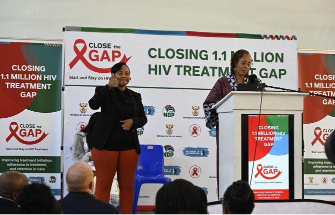 Bold new initiative to put an additional 1.1 million people living with HIV on treatment puts South Africa on the path to end AIDS as a public health threat by 2030 Bold new initiative to put an additional 1.1 million people living with HIV on treatment puts South Africa on the path to end AIDS as a public health threat by 2030