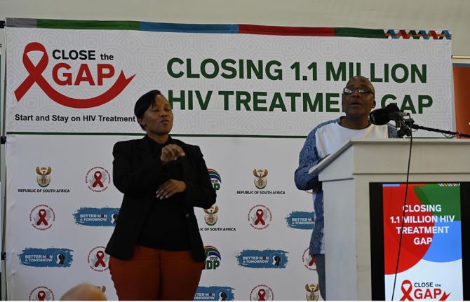 Bold new initiative to put an additional 1.1 million people living with HIV on treatment puts South Africa on the path to end AIDS as a public health threat by 2030 Bold new initiative to put an additional 1.1 million people living with HIV on treatment puts South Africa on the path to end AIDS as a public health threat by 2030