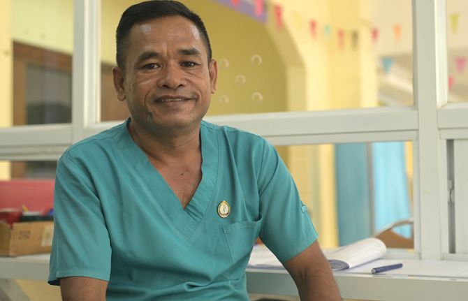 Nhem Salat, community action worker at NCHADS Nhem Salat, community action worker at NCHADS