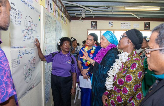 §Amina Mohammed asks HIV outreach workers about new mapping methods Amina Mohammed asks HIV outreach workers about new mapping methods