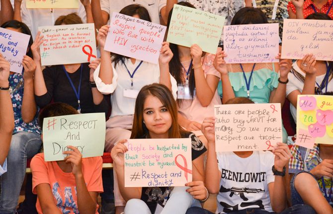 “I want to contribute to creating a world without stigma and discrimination”: young women living with HIV in Uzbekistan become activists “I want to contribute to creating a world without stigma and discrimination”: young women living with HIV in Uzbekistan become activists