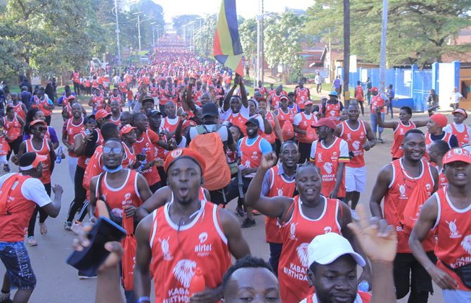 Thousands take part in the Kabaka Birthday Run to support the HIV response in Buganda Thousands take part in the Kabaka Birthday Run to support the HIV response in Buganda