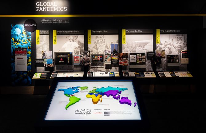 Smithsonian exhibition features UNAIDS data in a look at various viruses Smithsonian exhibition features UNAIDS data in a look at various viruses