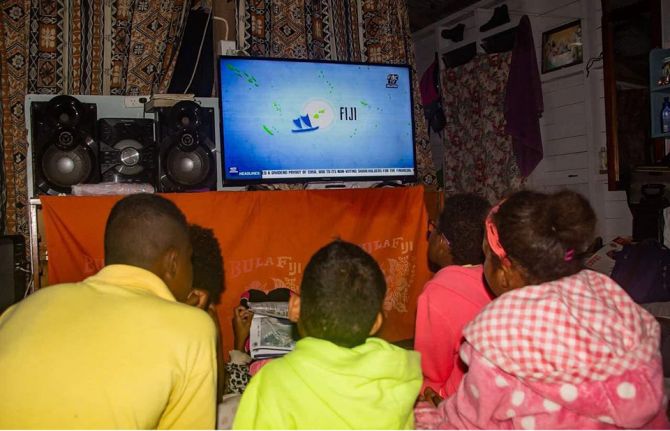 Children watching the concert. Credit: Kelera Dimaimuri Children watching the concert. Credit: Kelera Dimaimuri