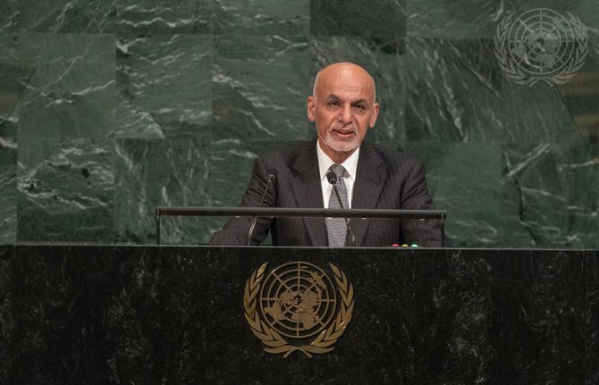 Mohammad Ashraf Ghani, President of Afghanistan, addresses the general debate of the General Assembly’s seventy-second session. Mohammad Ashraf Ghani, President of Afghanistan, addresses the general debate of the General Assembly’s seventy-second session.
