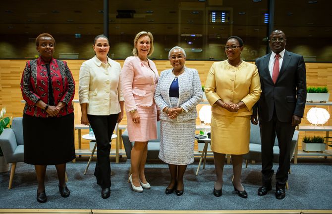 The First Lady of Kenya, Margaret Kenyatta, visited UNAIDS headquarters in Geneva, Switzerland, on 21 May to talk about her Beyond Zero initiative to improve maternal and child health and to reduce the impact of HIV in the country. During her visit, Ms Ke The First Lady of Kenya, Margaret Kenyatta, visited UNAIDS headquarters in Geneva, Switzerland, on 21 May to talk about her Beyond Zero initiative to improve maternal and child health and to reduce the impact of HIV in the country. During her visit, Ms Ke