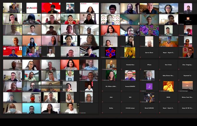 More than 150 civil society representatives from 17 countries in Asia and the Pacific joined the first virtual regional consultation on the upcoming United Nations High-Level Meeting on AIDS. More than 150 civil society representatives from 17 countries in Asia and the Pacific joined the first virtual regional consultation on the upcoming United Nations High-Level Meeting on AIDS.