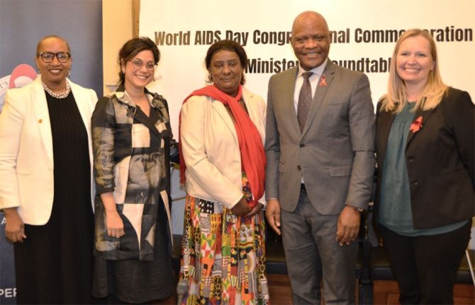 Co-hosts and speakers at the World AIDS Day Congressional Commemoration and Ministerial Roundtable Co-hosts and speakers at the World AIDS Day Congressional Commemoration and Ministerial Roundtable