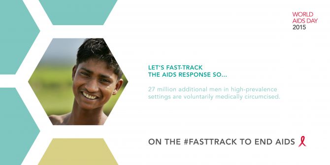Let’s fast-track the AIDS response so... 27 million additional men in high-prevalence settings are voluntarily medically circumcised